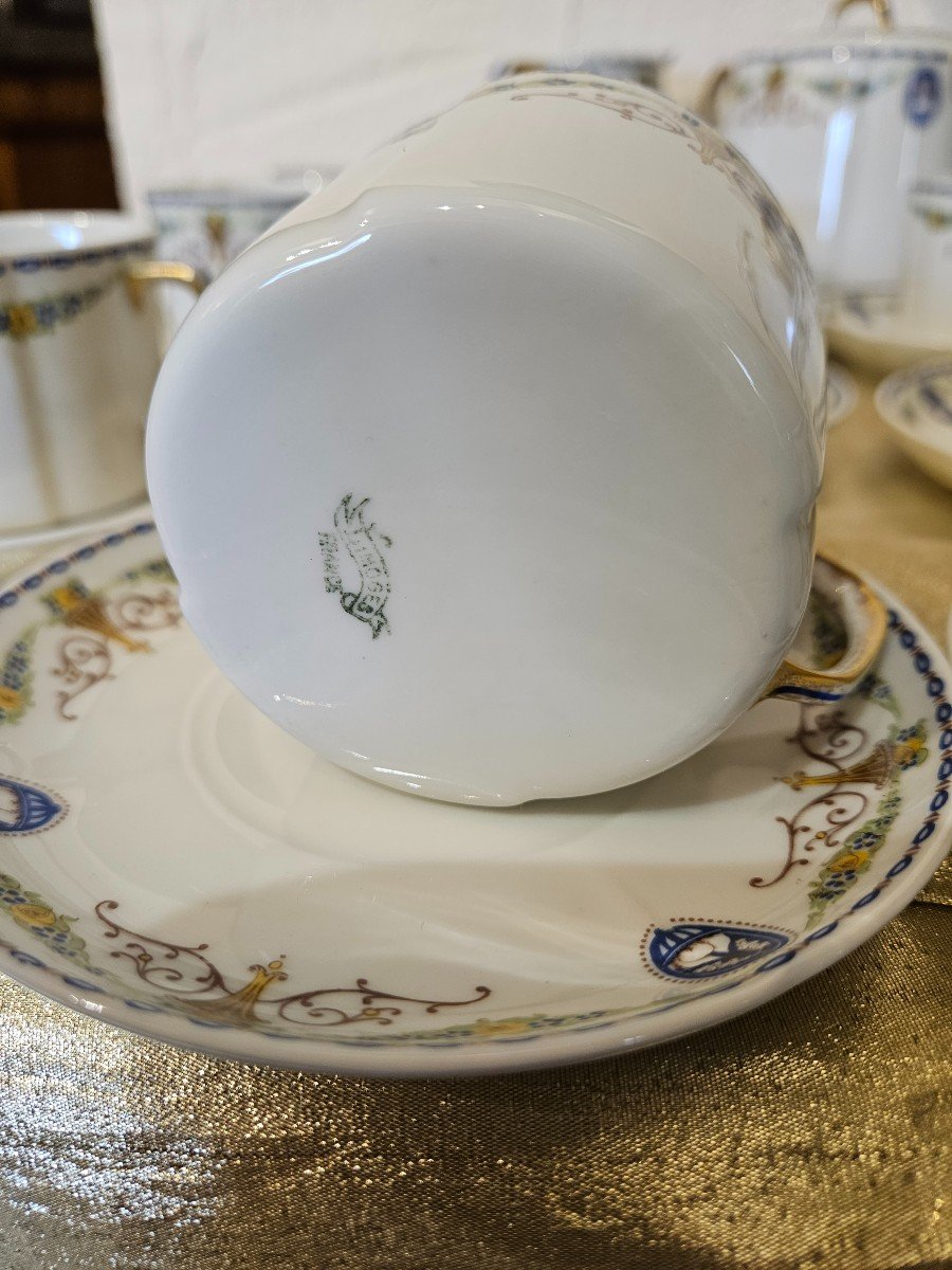 Limoges Porcelain Tea Or Coffee Service - 20th Century --photo-3