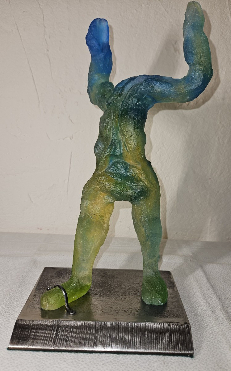 Sculpture  En Pâte De Verre Daum (attribuée)  - Pièce Unique  - époque 20ème -
