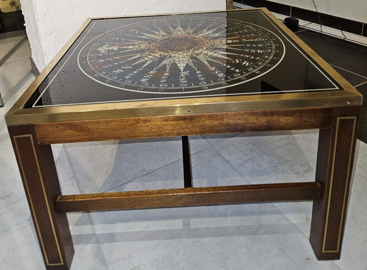 Table Basse De Style Campagne  -  Maison Jansen  -  1960-photo-1