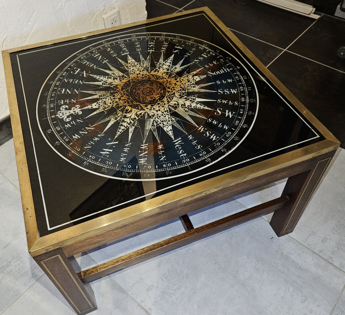 Table Basse De Style Campagne  -  Maison Jansen  -  1960-photo-8