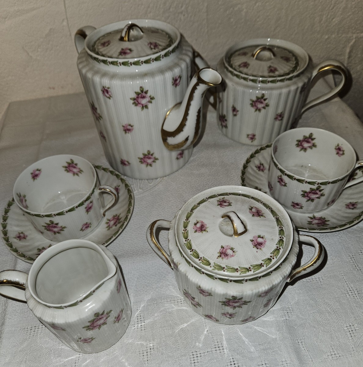 Limoges Porcelain Tête à Tête Service - Théodore  Haviland - -photo-3
