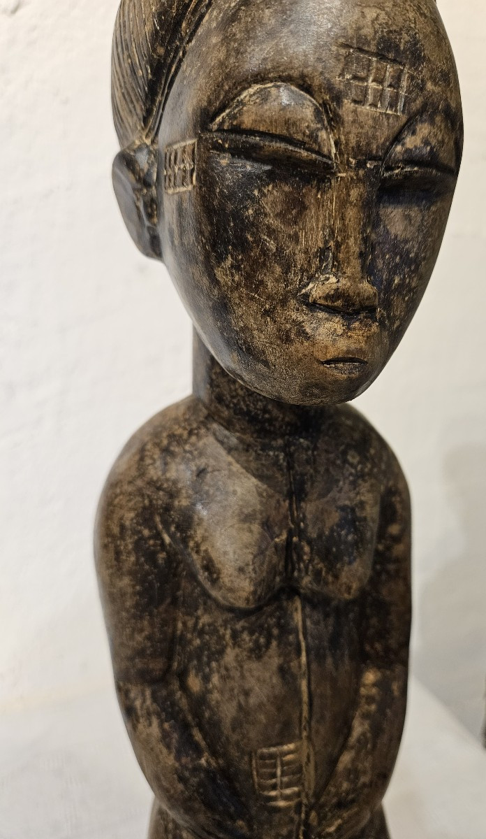 Statuette  Africaine  BLOLO - BLA - Fétiche BAOULE  -  origine Côte d'Ivoire -  20ème --photo-2