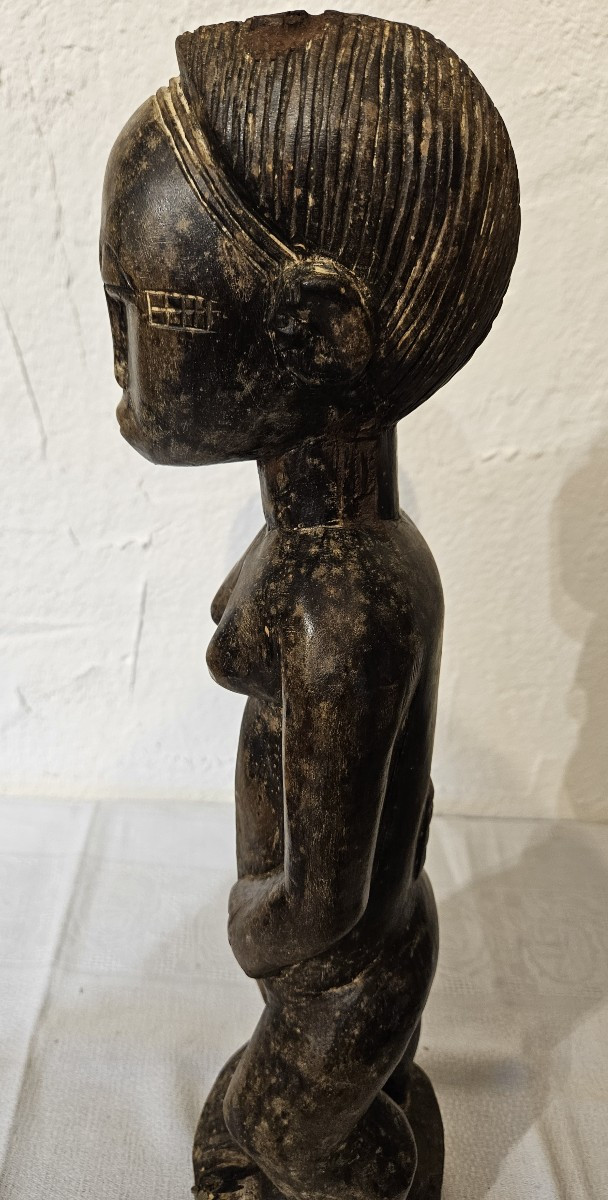 Statuette  Africaine  BLOLO - BLA - Fétiche BAOULE  -  origine Côte d'Ivoire -  20ème --photo-4