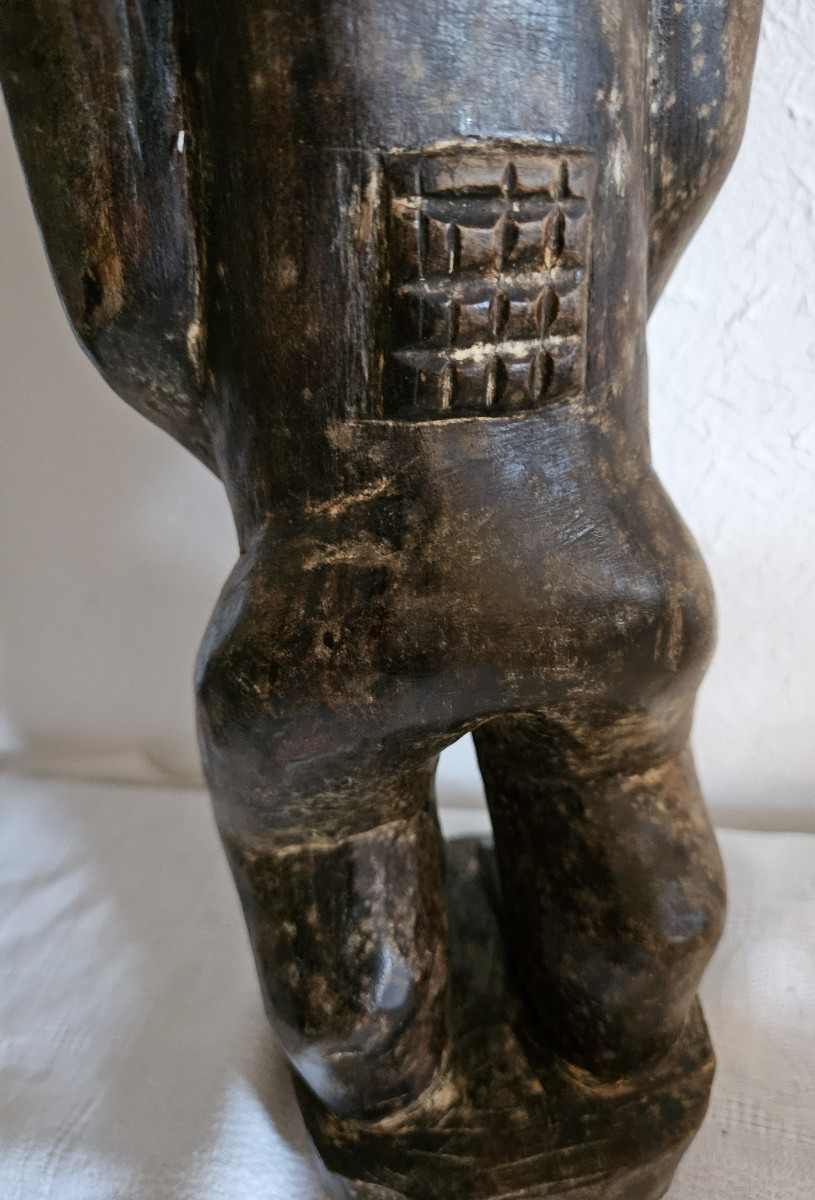 Statuette  Africaine  BLOLO - BLA - Fétiche BAOULE  -  origine Côte d'Ivoire -  20ème --photo-8