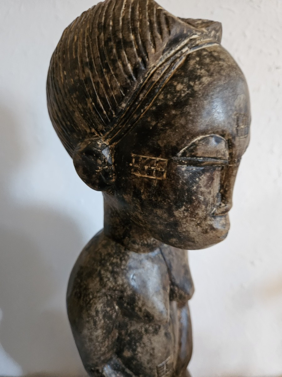 Statuette  Africaine  BLOLO - BLA - Fétiche BAOULE  -  origine Côte d'Ivoire -  20ème -