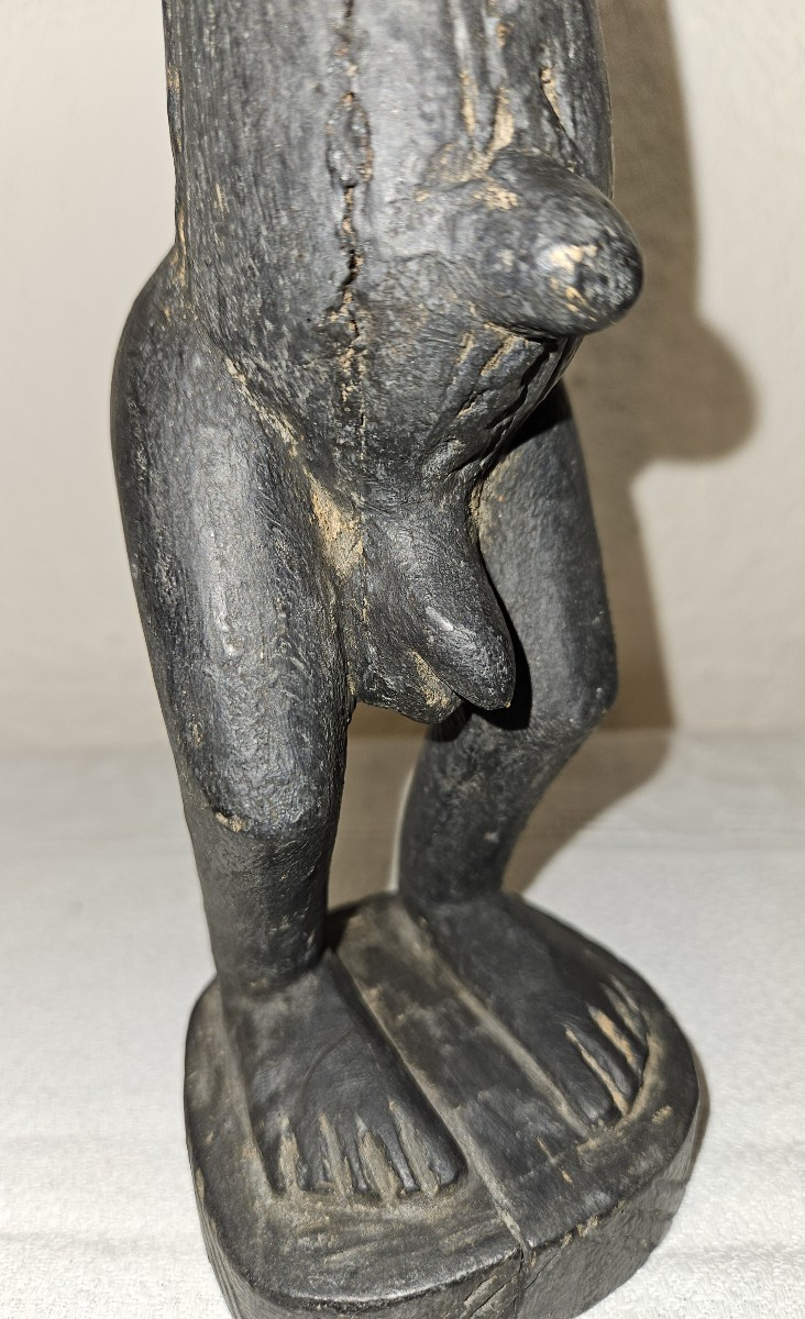 African Dogon Statuette - Origin Mali - 20th Century -photo-1