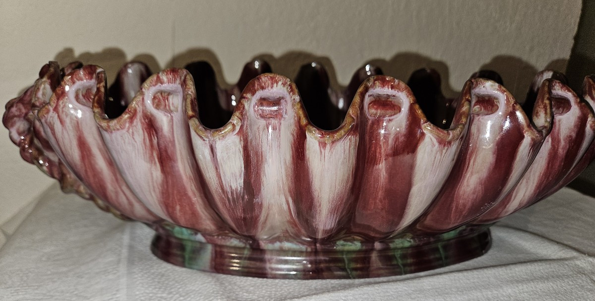 Coupe jardinière ou rafraichissoir en céramique  de Clément MASSIER (1844 - 1917)