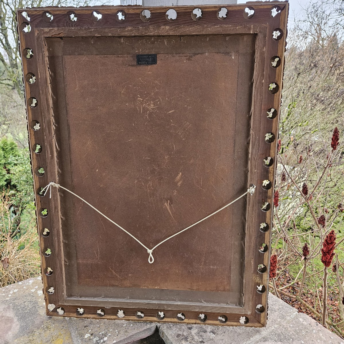 Needle Painting - Bouquet Of Flowers - Signed Marthe Schmitt - 1911 --photo-7