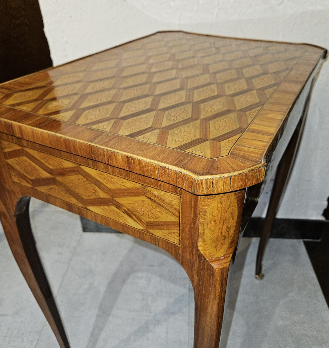 Krieger Writing Table - 19th Century - Louis XV - Louis XVI Transitional Style --photo-3