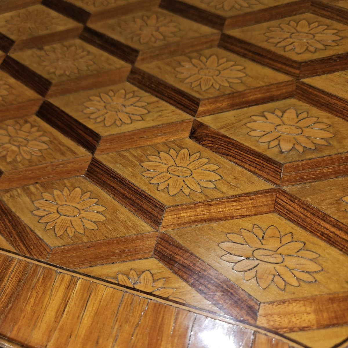 Krieger Writing Table - 19th Century - Louis XV - Louis XVI Transitional Style --photo-3