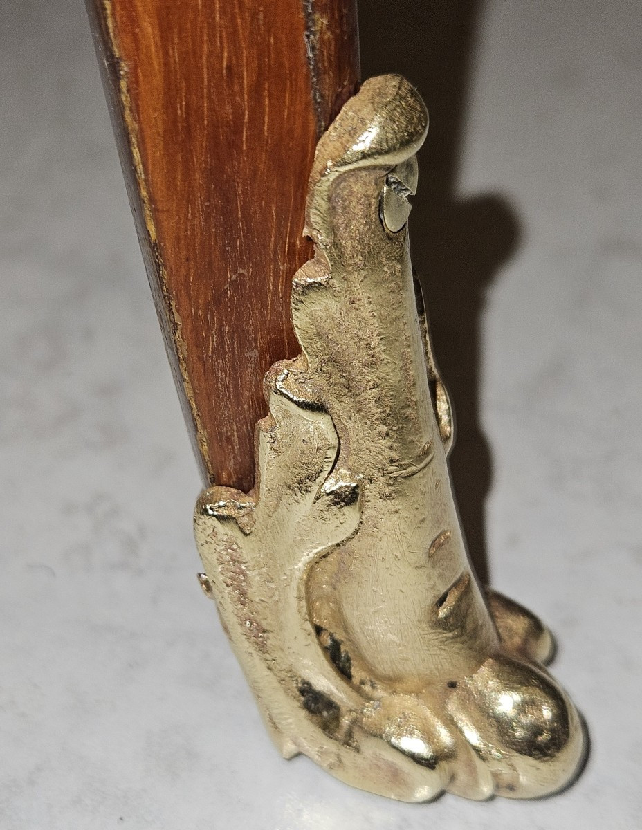 Krieger Writing Table - 19th Century - Louis XV - Louis XVI Transitional Style --photo-5