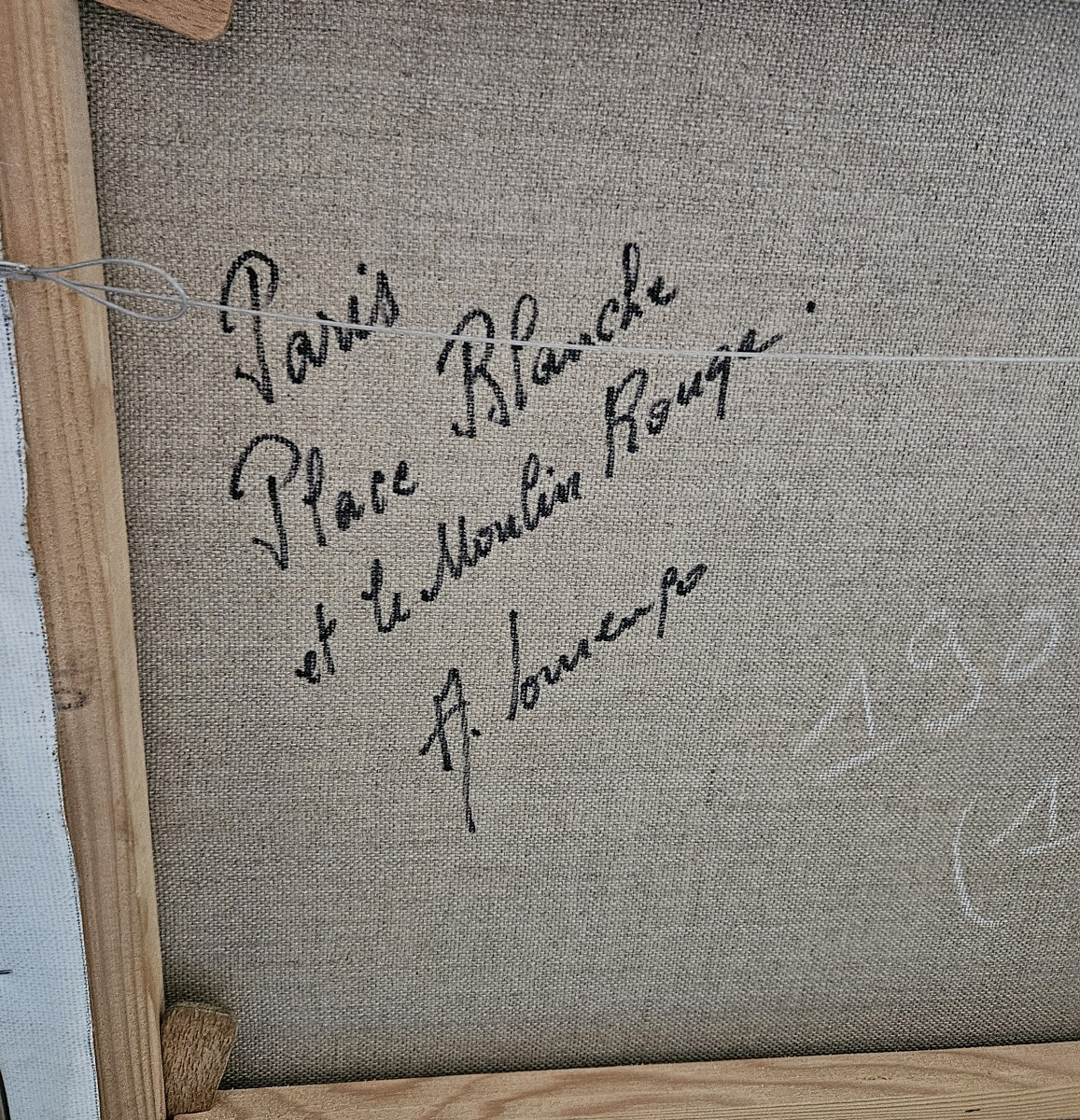 Huile sur toile "Paris la Nuit " du peintre Armand LAURENCO  -  1925  -  2004  --photo-6