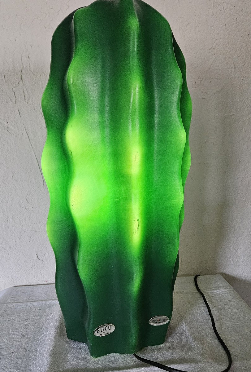 Sucu Cactus Lamp - Post Moderne - By Art Novo For Elmar Flototto 1980 - 1989 .