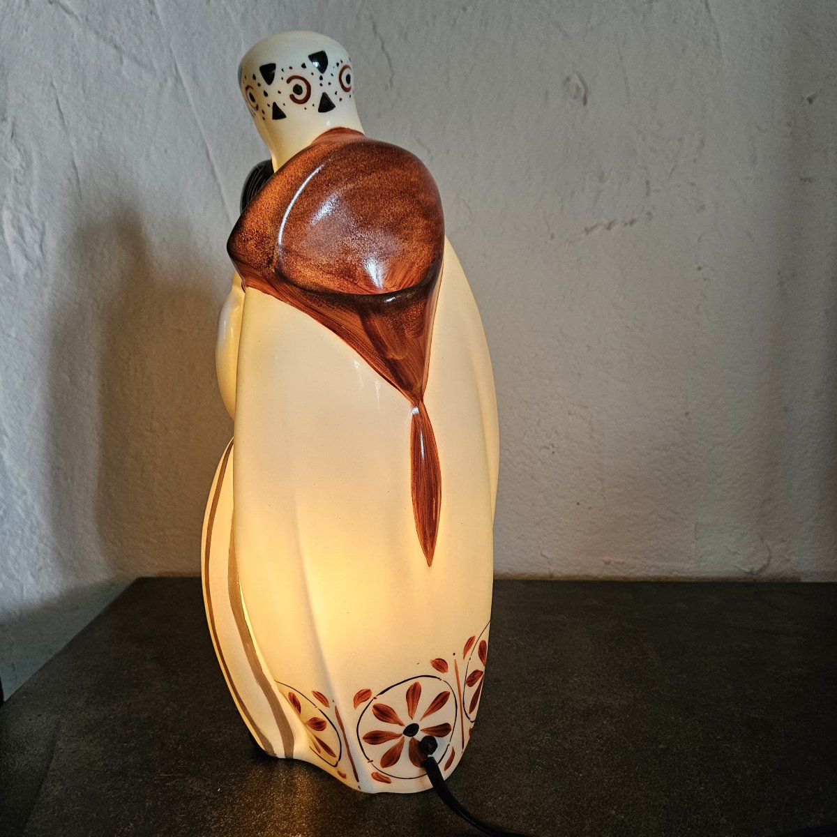 Art Deco Mood Lamp With Fragrance Diffuser — Signed Amelin - Limoges.-photo-5