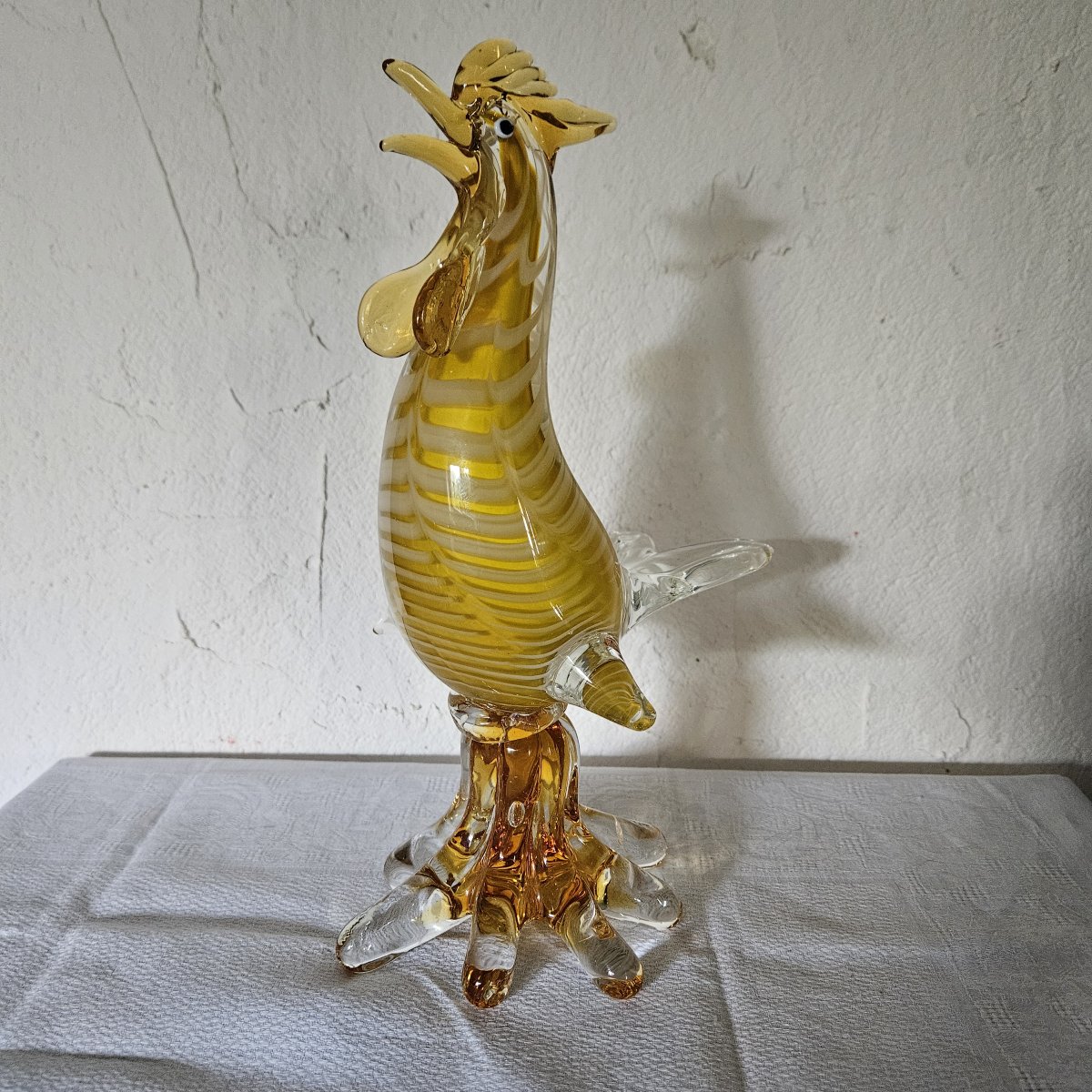 Coq en verre soufflé  -  MURANO  - époque 20ème  - -photo-7