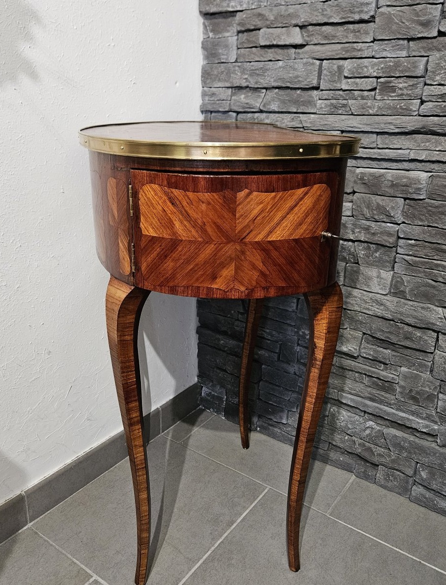 Rare Louis XV-period Chiffonnière Table Attributed To Pierre Roussel (1723–1782)-photo-4