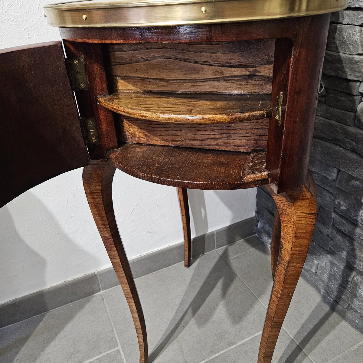 Rare Louis XV-period Chiffonnière Table Attributed To Pierre Roussel (1723–1782)-photo-1