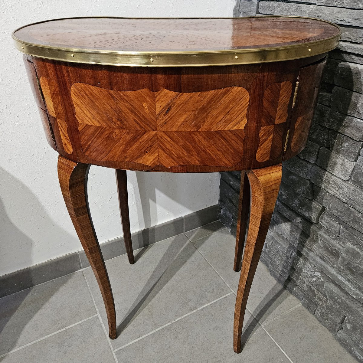 Rare Louis XV-period Chiffonnière Table Attributed To Pierre Roussel (1723–1782)-photo-2