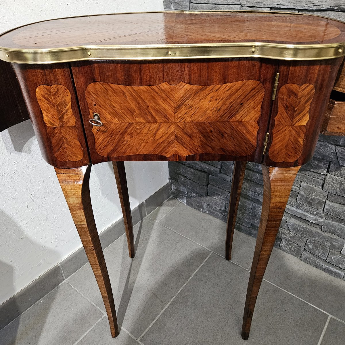Rare Louis XV-period Chiffonnière Table Attributed To Pierre Roussel (1723–1782)-photo-7