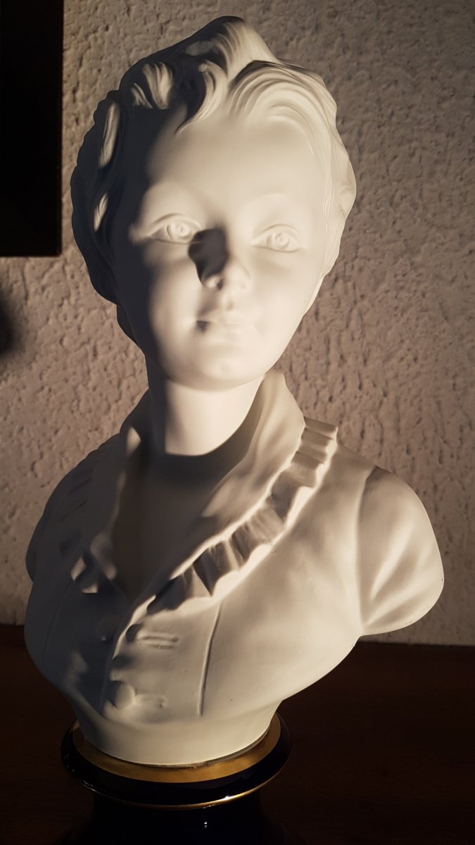 Buste d'Enfant Porcelaine De Limoges - C. Tharaud-photo-4