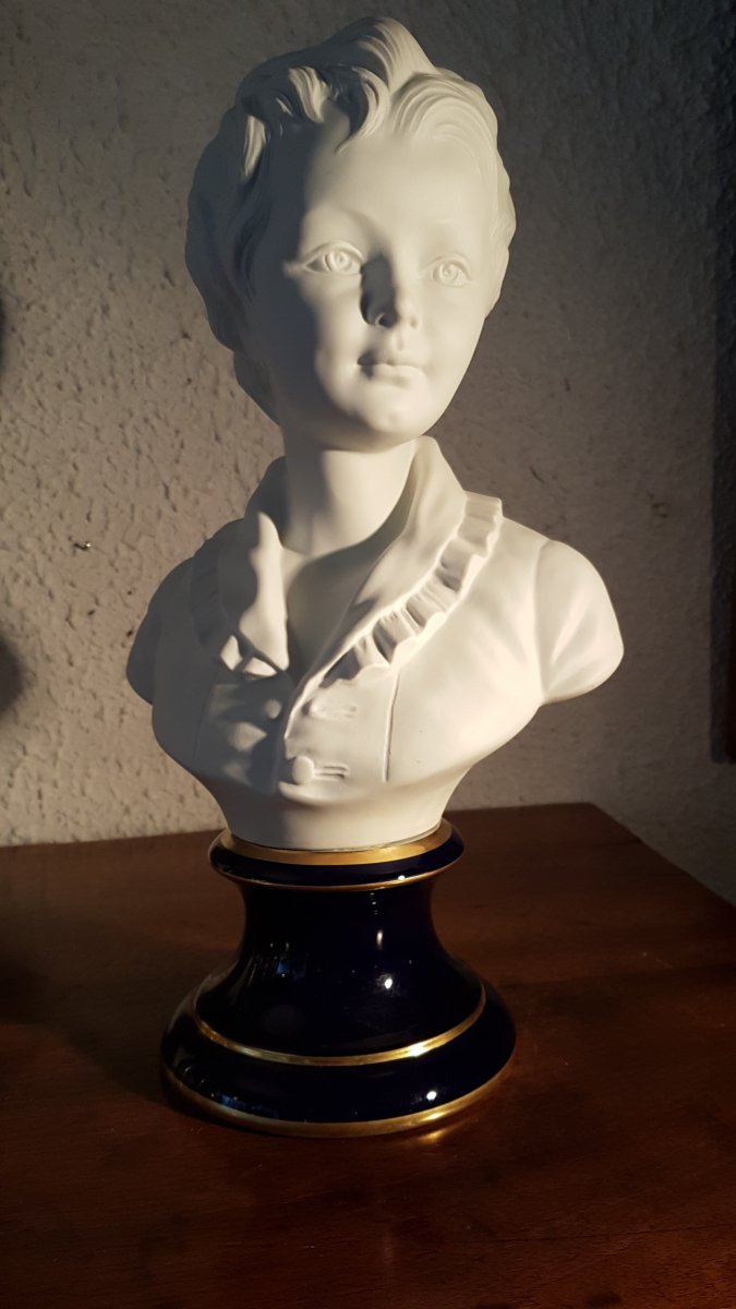 Buste d'Enfant Porcelaine De Limoges - C. Tharaud