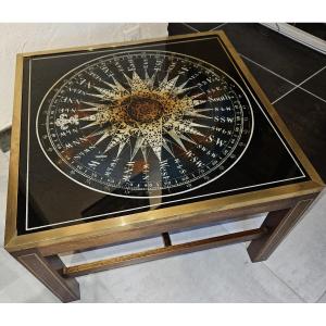 Table Basse De Style Campagne  -  Maison Jansen  -  1960