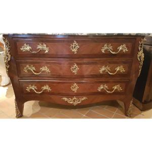 Louis XV Style Inlaid Commode Early 19th