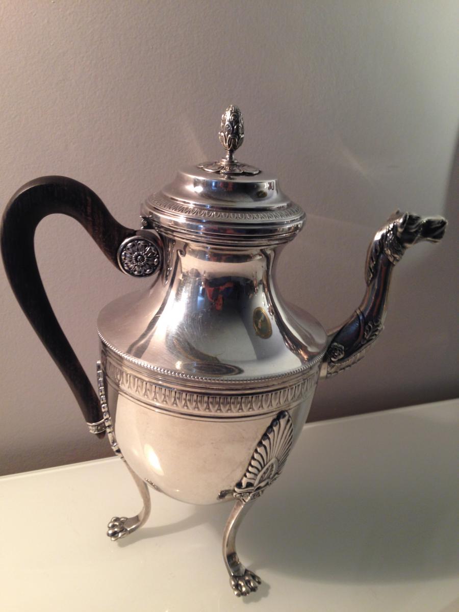 Tea-coffee Service 4pièces Sterling Silver Goldsmith Tirbour-photo-4