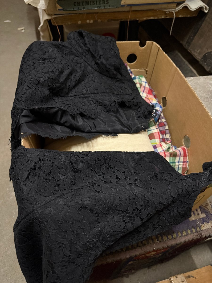 Lot Of Fabrics - 19th Century Clothes And Linens-photo-5