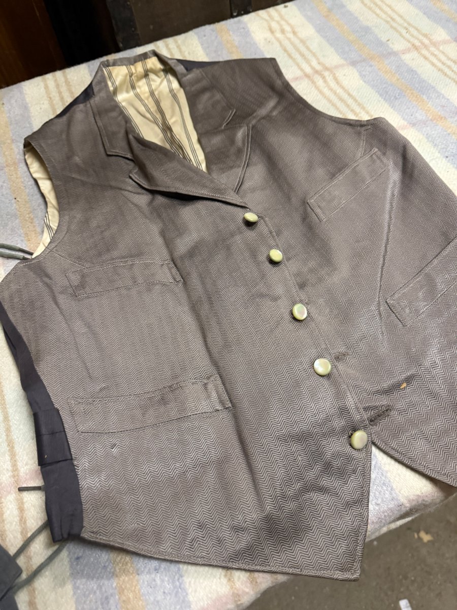 Lot de Tissus - vêtements et linges anciens XIX°-photo-2
