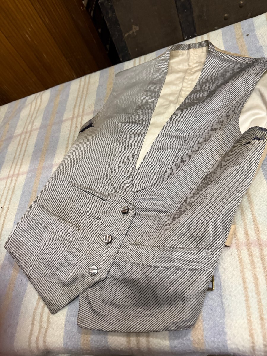 Lot de Tissus - vêtements et linges anciens XIX°-photo-5