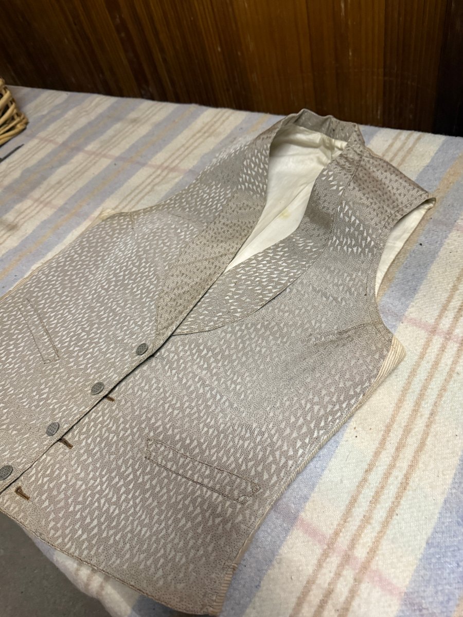 Lot de Tissus - vêtements et linges anciens XIX°-photo-6