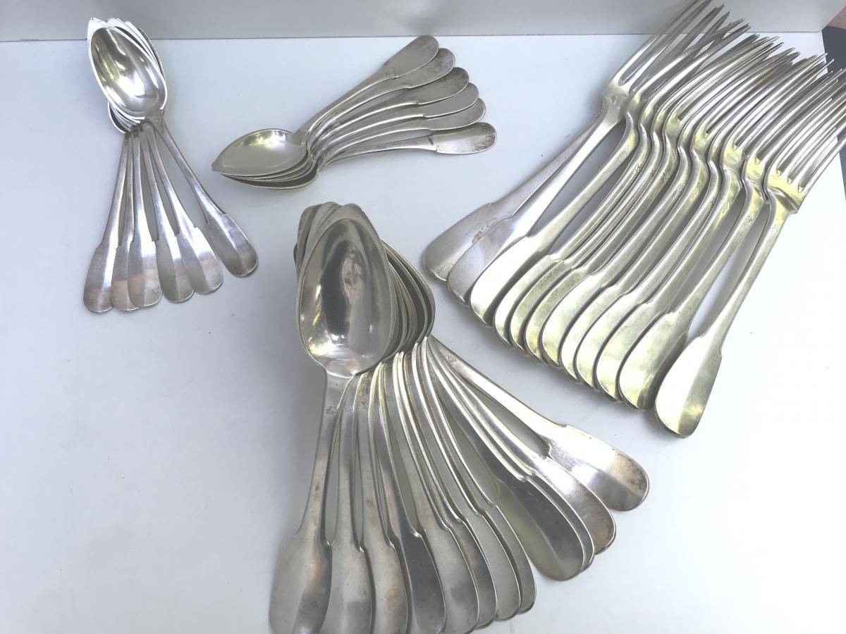 Silverware 36 Pieces Sterling Silver Punch Old Man Model Uniplat