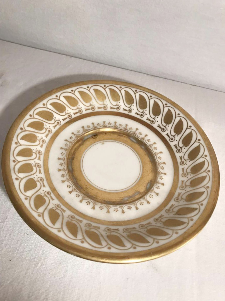 Tasse et s/tasse chocolat forme Jasmin porcelaine FEUILLET-photo-2