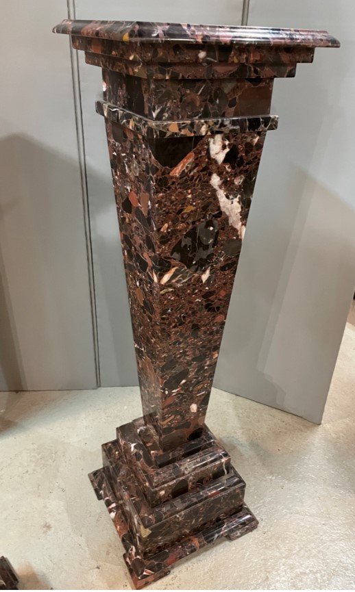 Pair Of Marble Columns Early Twentieth Very Good Condition-photo-2