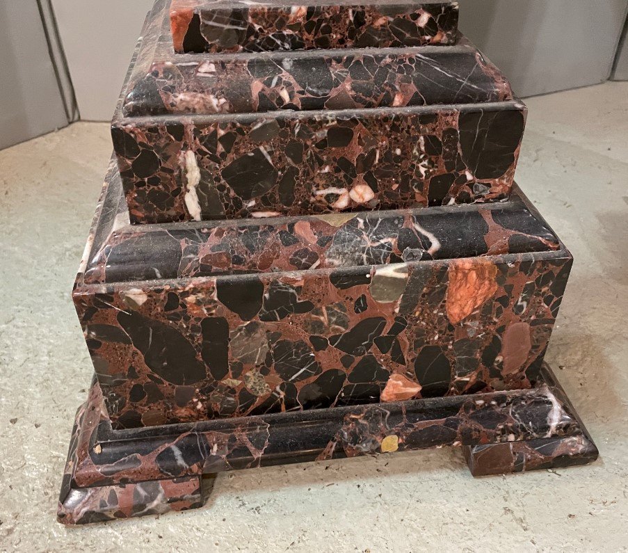 Pair Of Marble Columns Early Twentieth Very Good Condition-photo-3