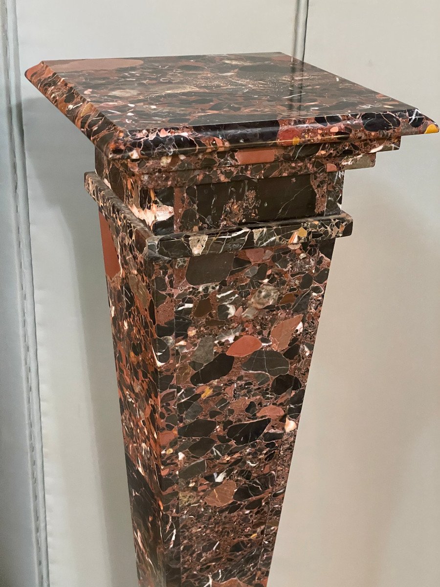 Pair Of Marble Columns Early Twentieth Very Good Condition-photo-1