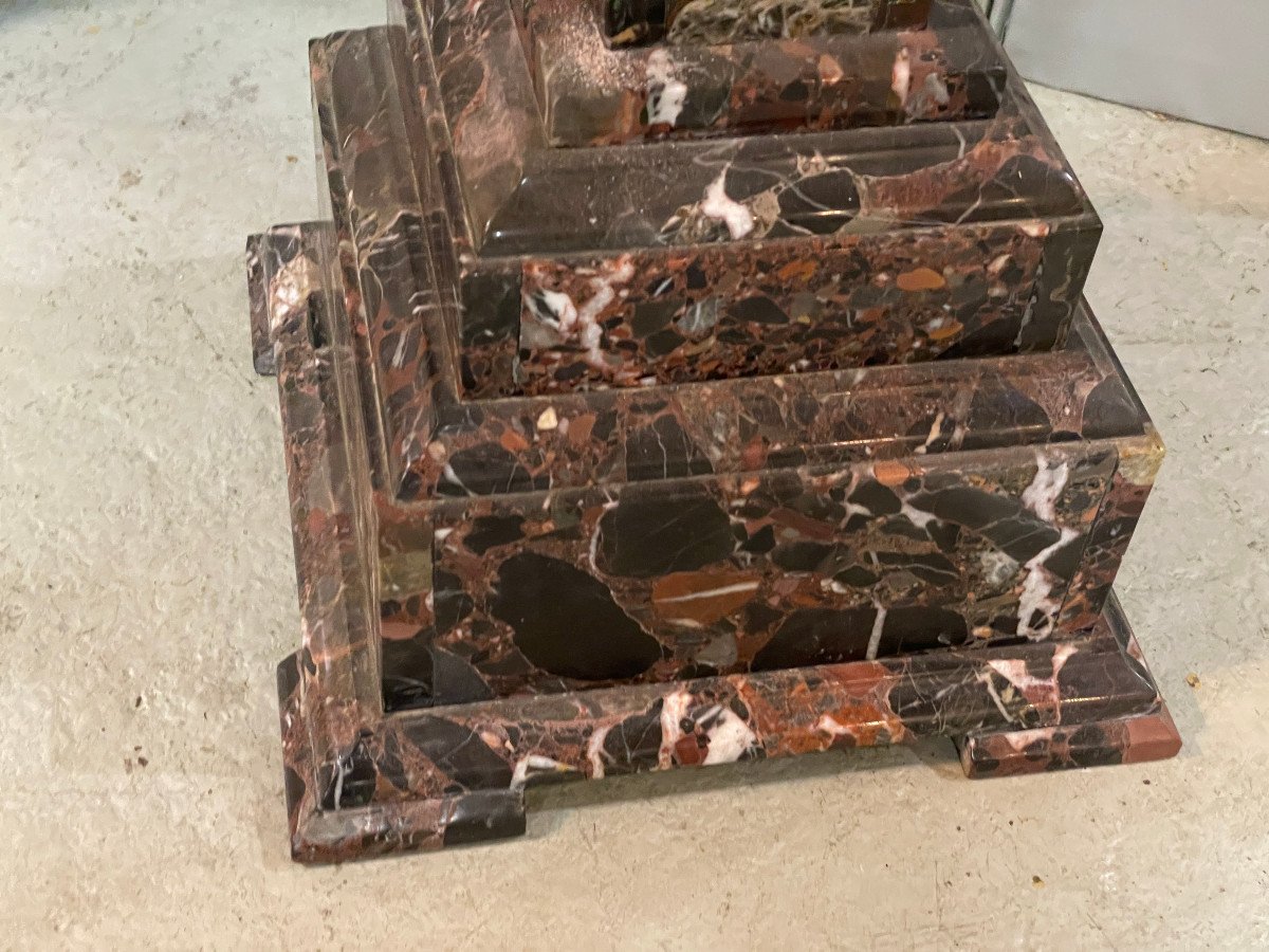 Pair Of Marble Columns Early Twentieth Very Good Condition-photo-3