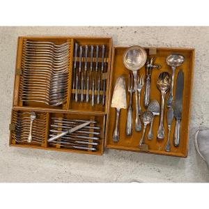 72-pieces Silver Cutlery Set - Boin Taburet In Box
