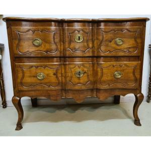 Commode sauteuse provençale noyer XVIII°