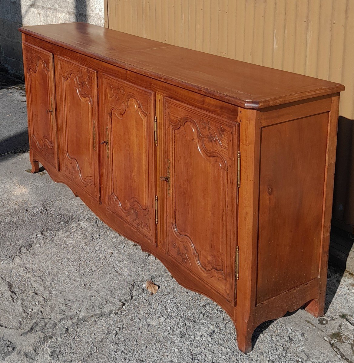 Sideboard In Cherry Louis XV Style, XX Period-photo-2