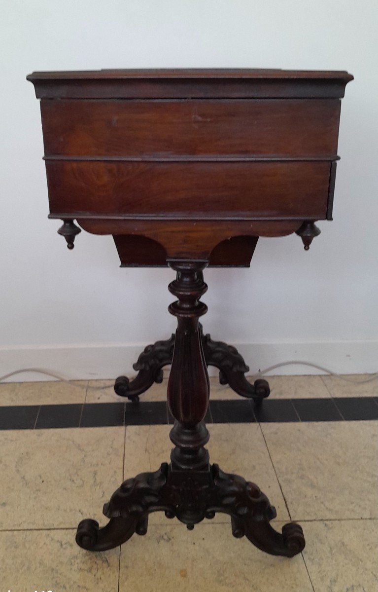 Poudreuse En Acajou Napoléon III, époque 19ème -photo-1