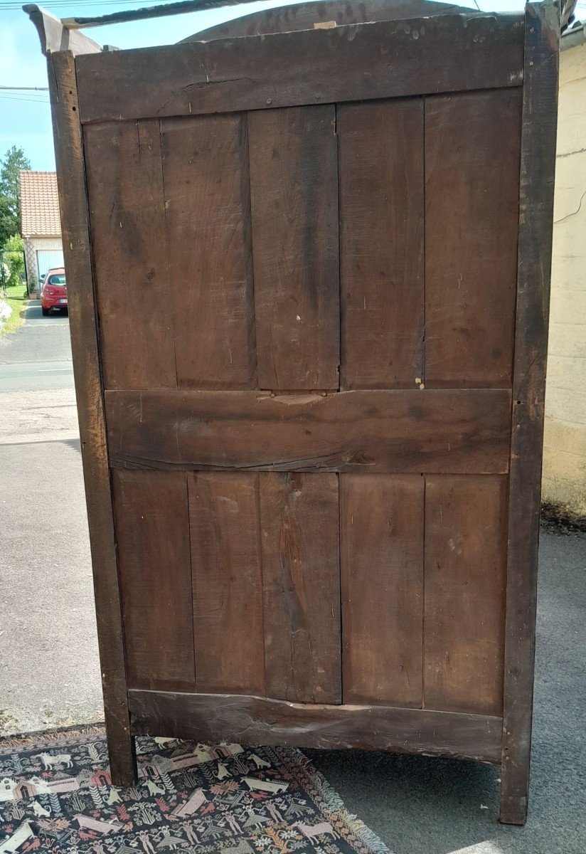 Armoire En Merisier Blond De Style Louis XV, d'époque 19ème -photo-3