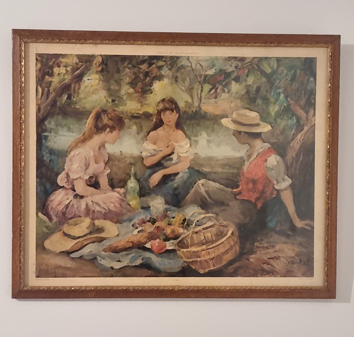 Color Lithograph “lunch On The Grass”-photo-4
