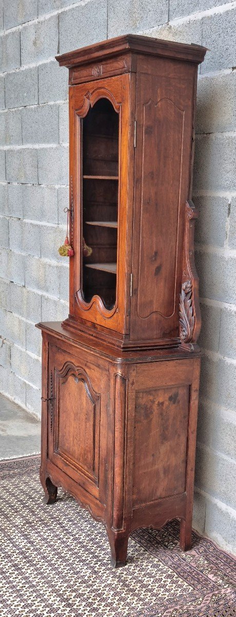 Confiturier, vitrine en Chêne d'époque Régence18ème -photo-3