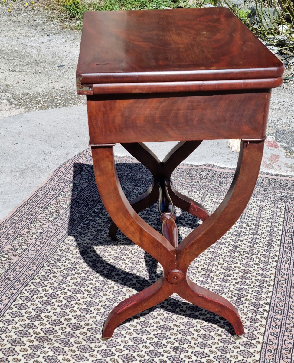 Louis Philippe Period Mahogany Workbench, 19th Century -photo-3