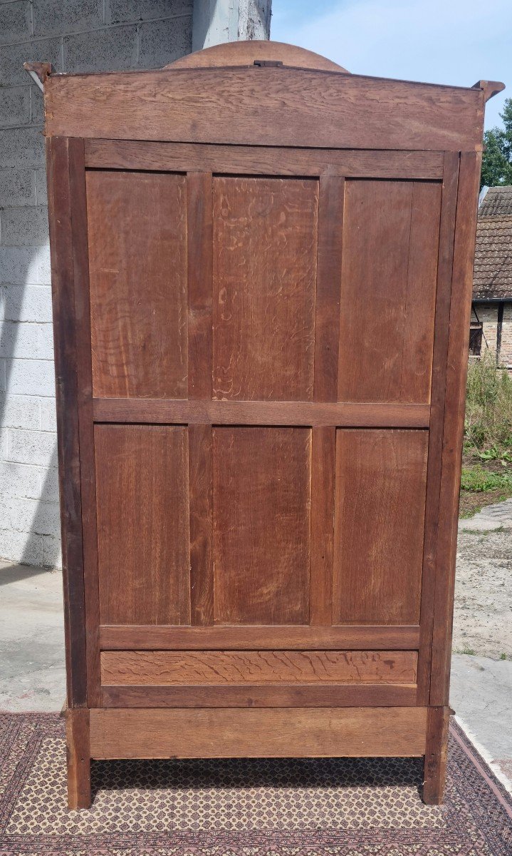 Two-door Library Display Case, Walnut, Napoleon III, Late 19th Century. -photo-4