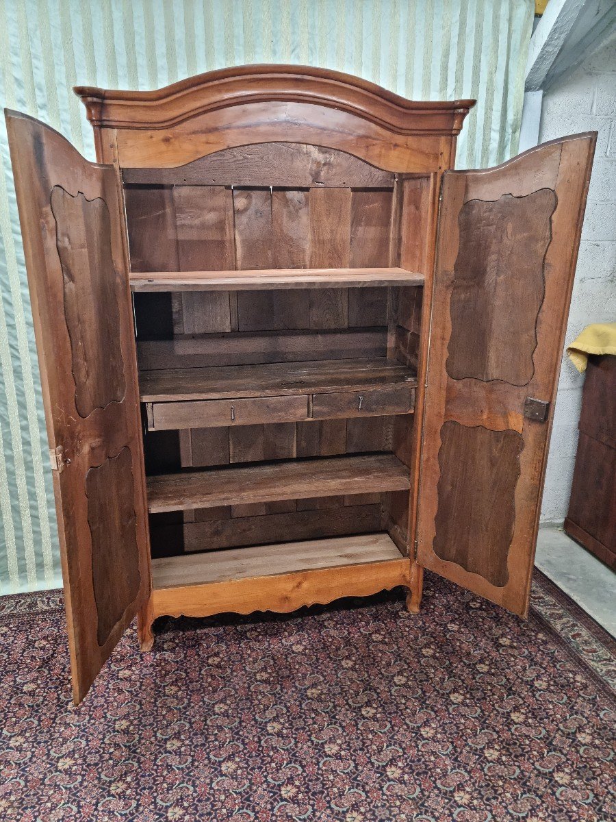 Armoire en Merisier de style Régence, d'époque XVX ème. -photo-2
