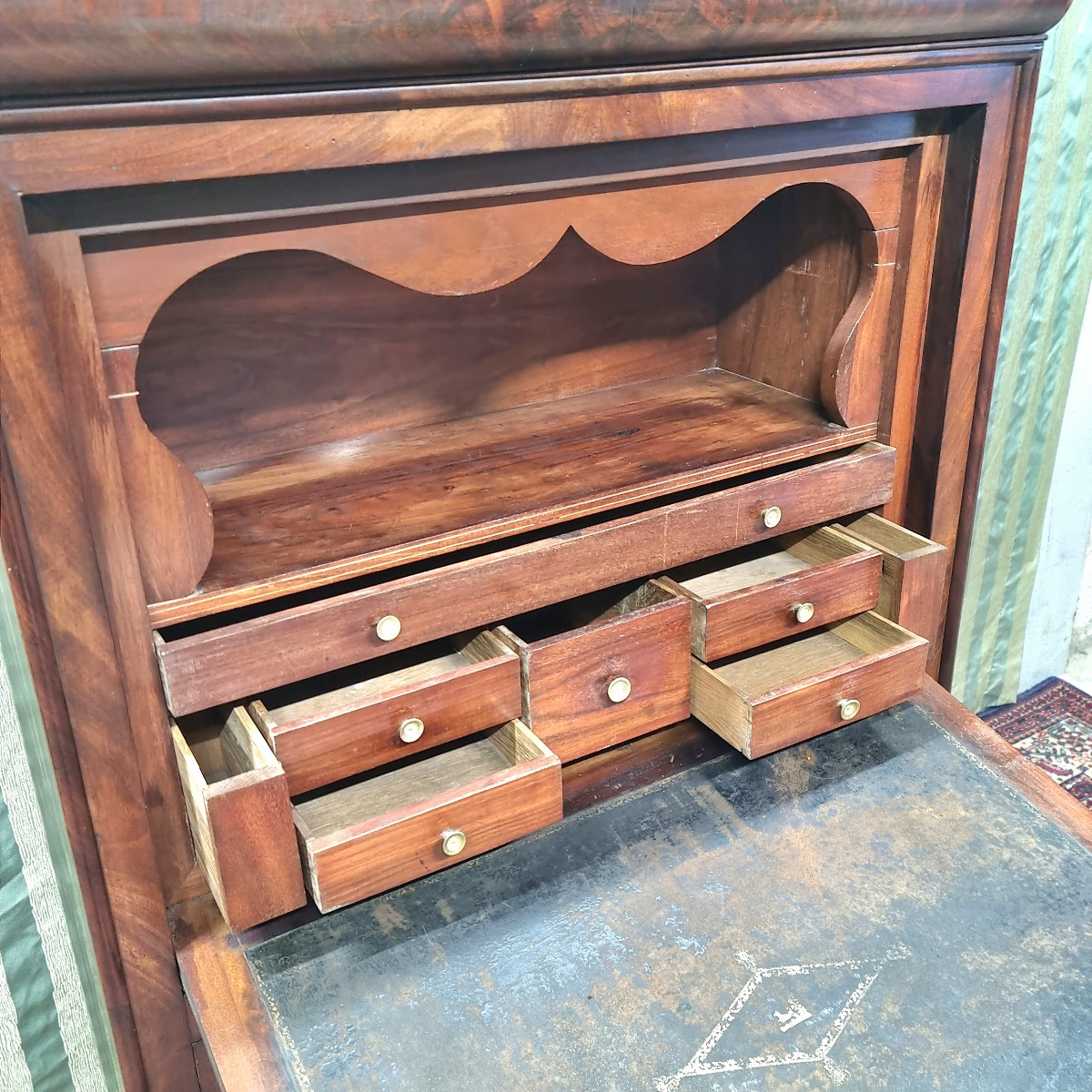 Secrétaire En Acajou Louis Philippe, d'époque 19ème -photo-1