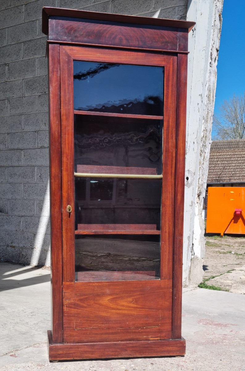 Mahogany Display Cabinet, Restoration, 19th Century 